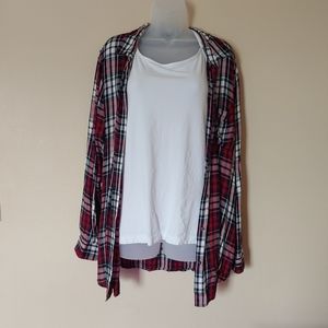 Boyfriend Fit Button-Up Tunic